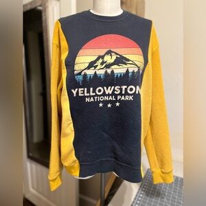 Upcycled YellowStone sweatshirt.